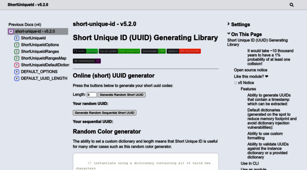 shortunique.id