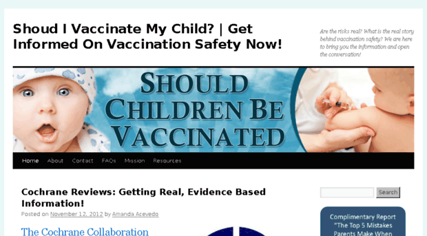 shouldchildrenbevaccinated.com