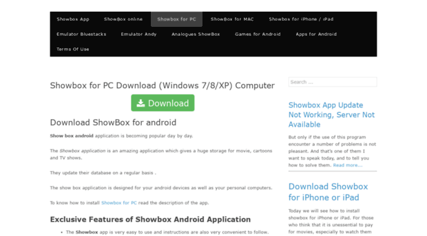 showbox for windows 8 tablet