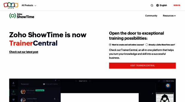 showtime.zoho.com