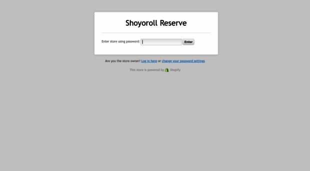 shoyoroll-reserve.myshopify.com