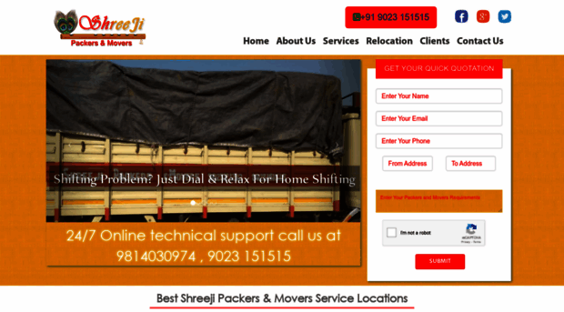 shreejipackersandmovers.com