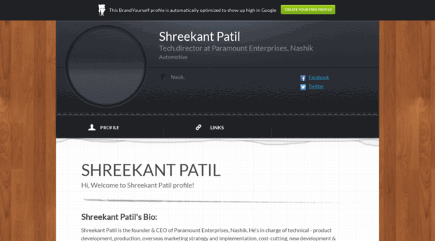 shreekantpatil.brandyourself.com