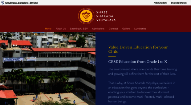 shreesharadavidyalaya.com