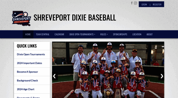 shreveportdixiebaseball.com