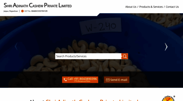 shriadinathcashew.com