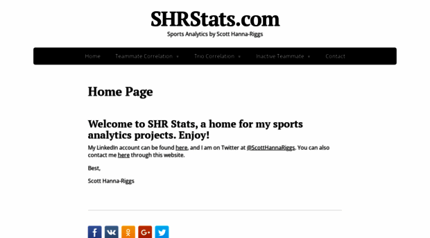 shrstats.com