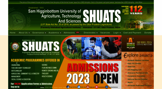 shuats.edu.in