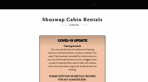 shuswapcabinrentals.com