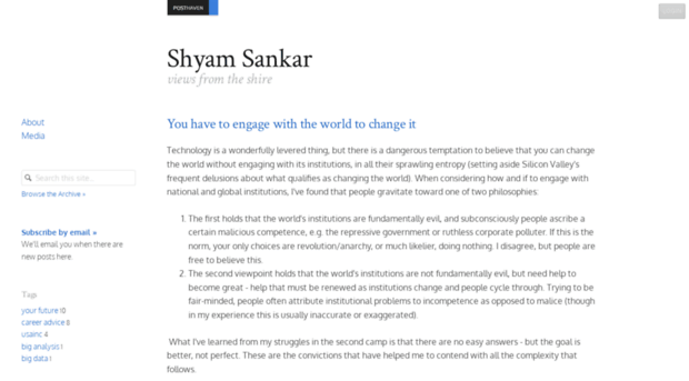 shyamsankar.com