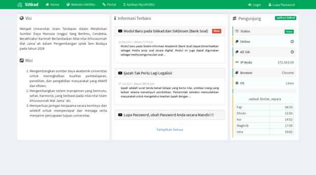 siakad.unisnu.ac.id