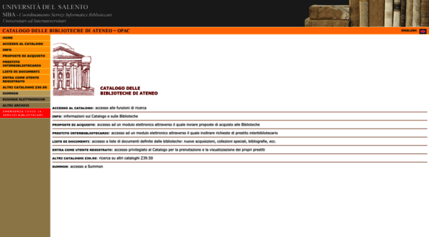 siba-millennium.unisalento.it