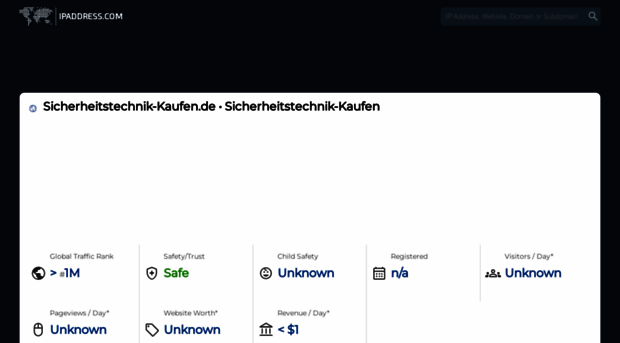 sicherheitstechnik-kaufen.de.ipaddress.com