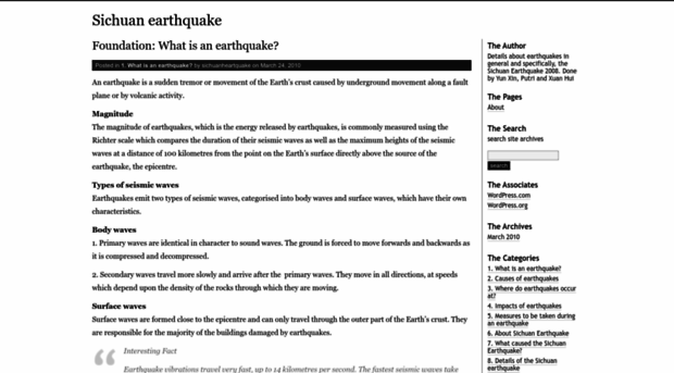 sichuanheartquake.wordpress.com