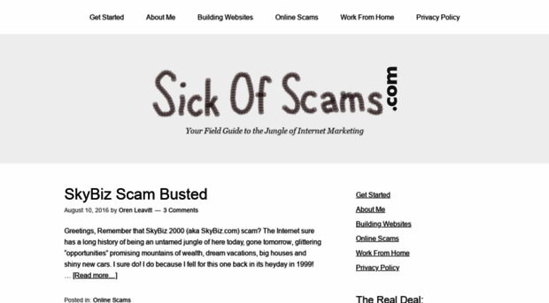 sickofscams.com