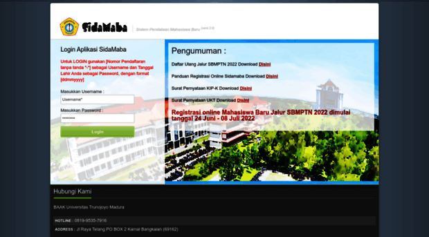 sidamaba.trunojoyo.ac.id