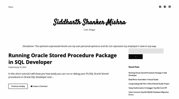 siddharthshanker.com