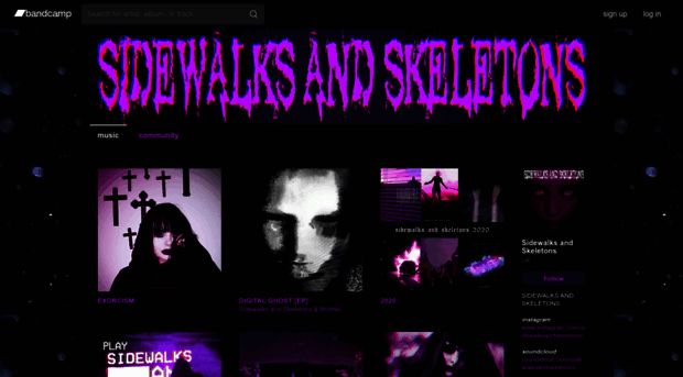 sidewalksandskeletons.bandcamp.com