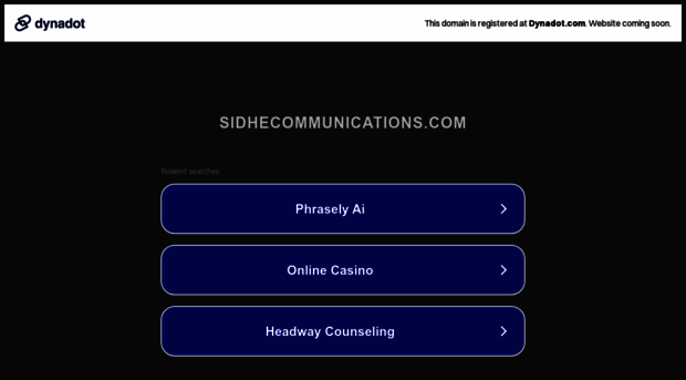 sidhecommunications.com