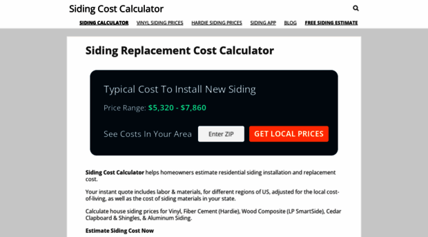 sidingcalculator.com