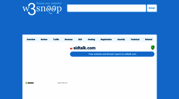 sidtalk.com.w3snoop.com