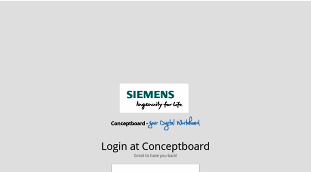 siemens.conceptboard.com - Login – Conceptboard - Siemens Conceptboard