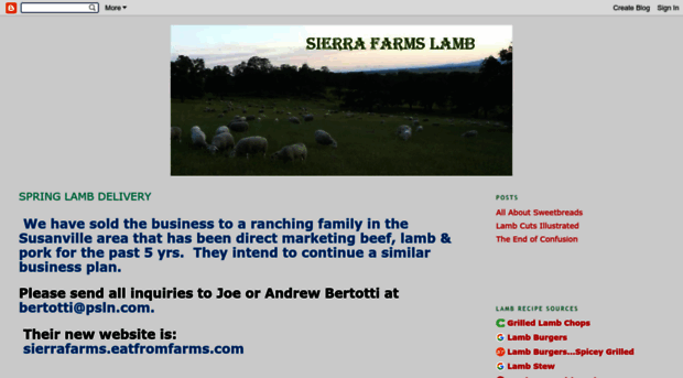 sierrafarmslamb.blogspot.com