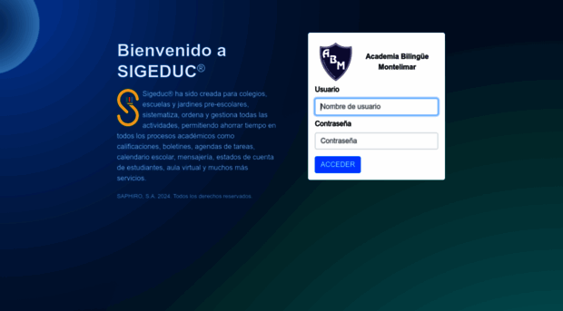 sigeduc.academiabilinguemontelimar.com