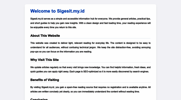 sigesit.my.id