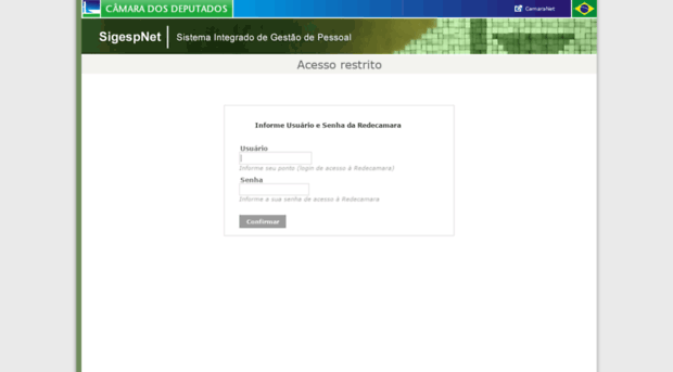 sigespnet.camara.gov.br