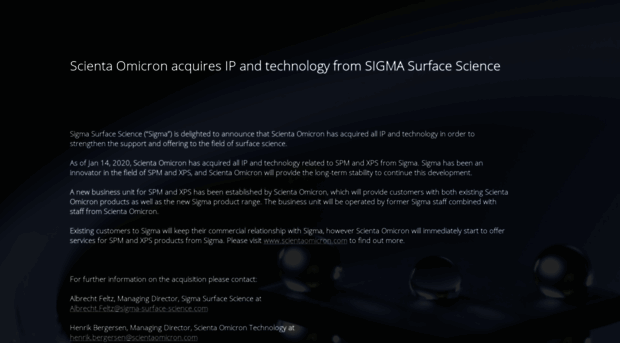 sigma-surface-science.com