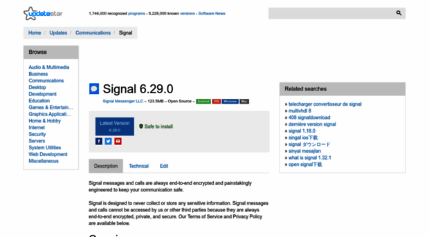 signal-only-current-user.updatestar.com