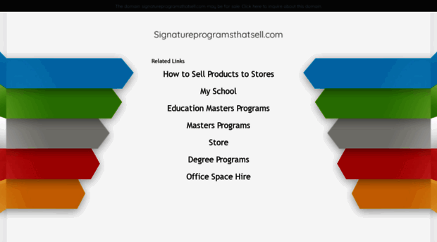 signatureprogramsthatsell.com