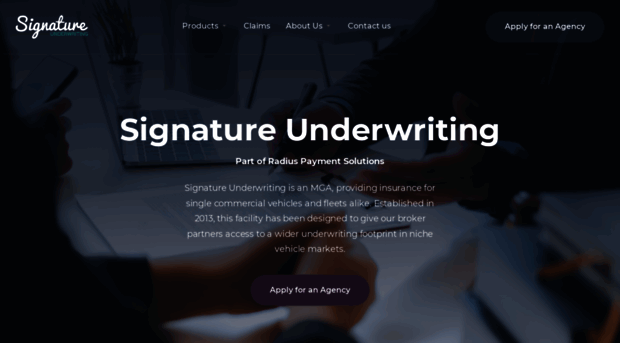 signatureunderwriting.com