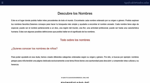 significadodenombres.online