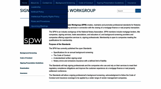 signingprofessionalsworkgroup.org