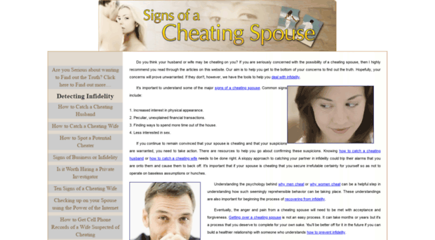 signsofacheatingspouse.net