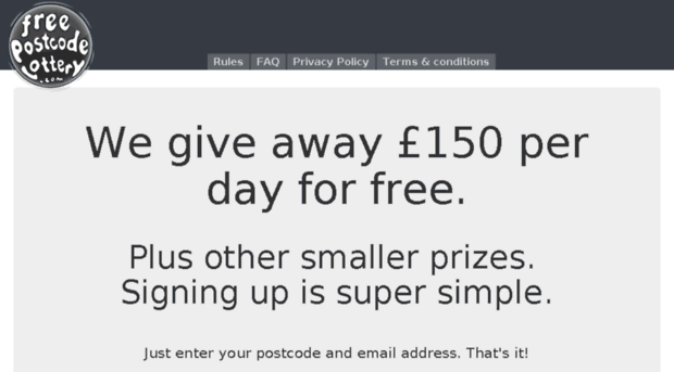 signup.freepostcodelottery.com