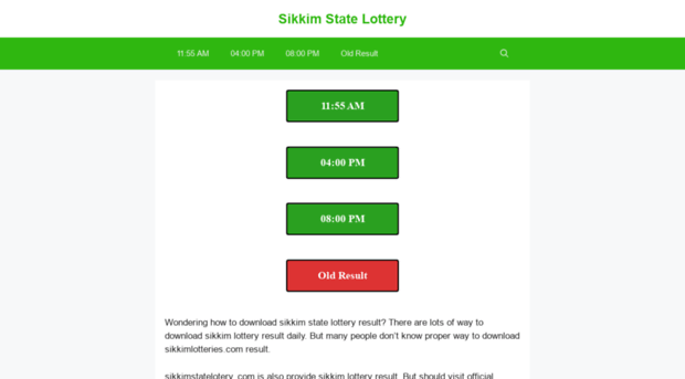 sikkimstatelottery.in