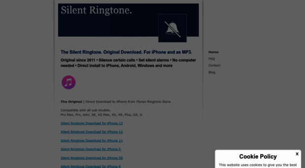 silent-ringtone.com