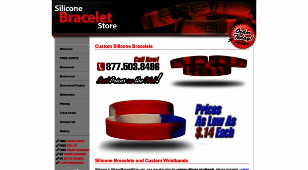 siliconebraceletstore.com