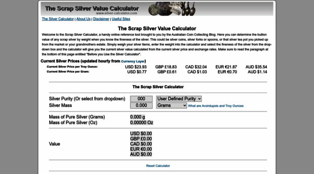 silver-calculator.com