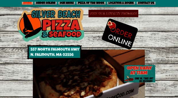 silverbeachpizzacapecod.com