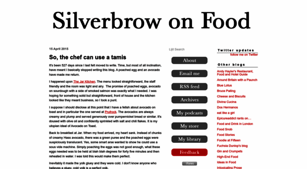 silverbrowonfood.com