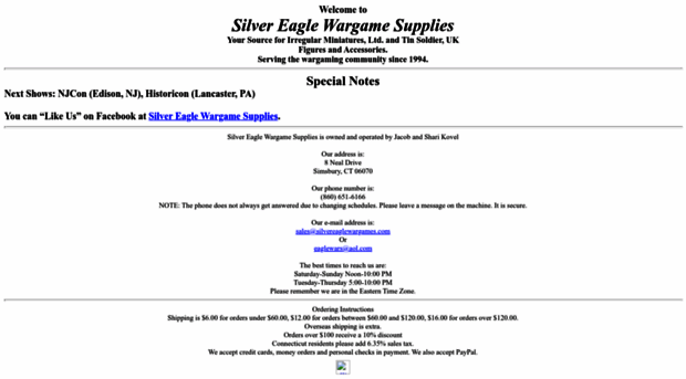 silvereaglewargames.com