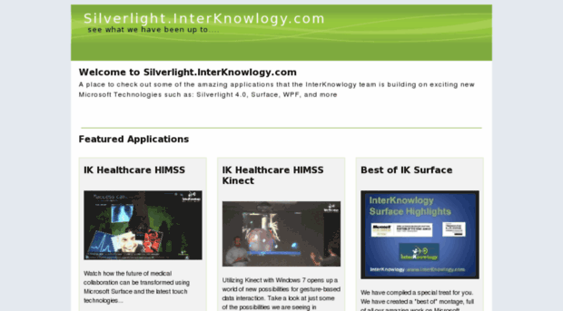 silverlight.interknowlogy.com