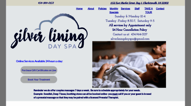 silverliningdayspa.com