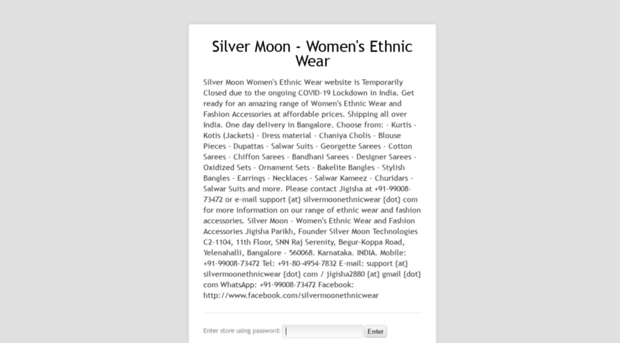 silvermoonethnicwear.com