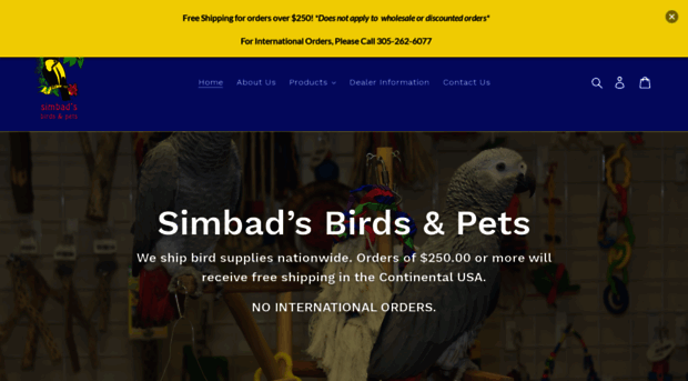simbadsbirds.com