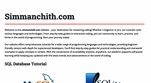 simmanchith.com